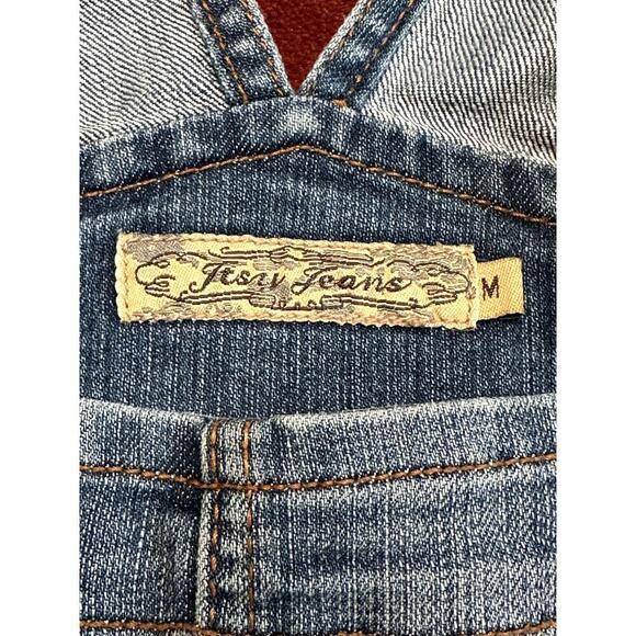Y2K Vintage Itsy Jeans Denim Overalls Skirt - Size M - Picture 3 of 5